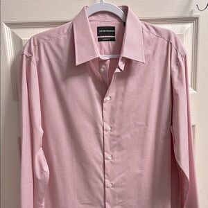 Emporio Armani Men's Pink/red Dress Shirt